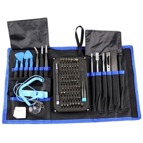 Kit de réparation professionnel, outil 85 en 1, multifonction, CR-V, alliage d'aluminium, multicolore
