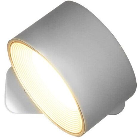 Lampe LED, avec support de chargement USB, 2000mAh, 3 modes d'éclairage, Blanc