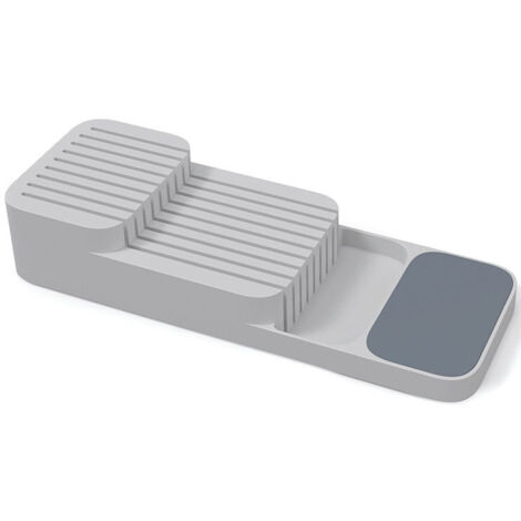 Organisateur de tiroir pour couteaux de cuisine pour 9 couteaux, compact, durable, sûr, peu encombrant, lavable, porte-couteaux