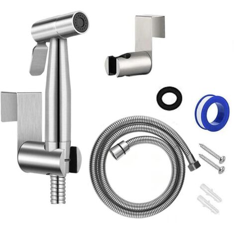 Set de douche, Acier inoxydable, Argent