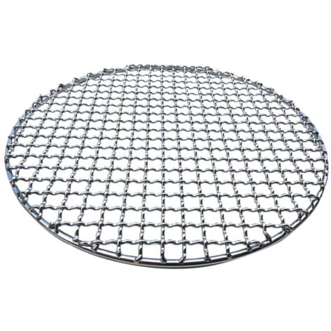 Grille de gril ronde en maille de 28 cm, antiadhésive et réutilisable, grille de refroidissement en acier inoxydable, accessoires de gril de 280 mm (1/5)