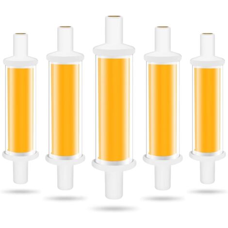 Ampoule LED R7S 78mm, 4.2W R7S LED Ampoules Équivalent 50W Lampe Halogène, Lumière Blanc Chaud 3000K 600LM COB Tube LED R7S, Non Dimmable, Angle de Faisceau 360°, Sans Scintillement