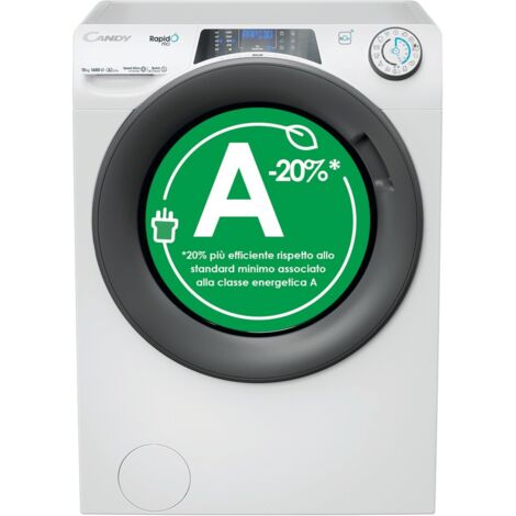 Candy RapidÓ PRO RP 6106BWMR8-S Lavatrice Caricamento frontale 10 kg Bianco