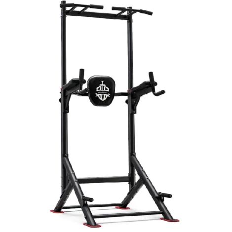 Sportsroyals Barre de Traction 5-en-1 Power Tower : Multifonction, Support 204 kg, Station de Musculation pour Gymnase à Domicil