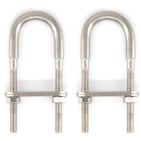 M8x120 Boulon en U en acier inoxydable 304 (2 pièces)