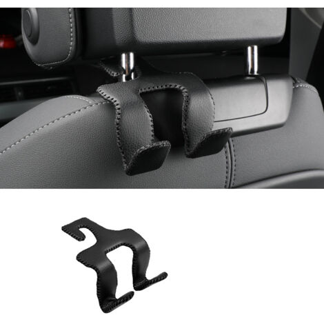 Crochet de siège arrière, Crochets de voiture pour appuie-tête Universal Seat Retour Crochets Cintres Siège voiture Appui-tête Crochets Organisateur de Siège Arrière de Siège de Voiture-Noir (1/5)