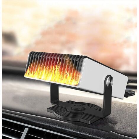 Chauffage de voiture, 12 V portable, dégivrage de pare-brise, chauffage rapide, dégivrage, 150 W, chauffage rapide, ventilateur portable pour pare-brise automobile dans allume-cigare (1/5)