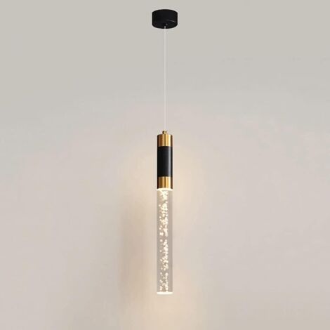 Lampe Suspendue à Bulles en Aluminium avec Abat-jour en Acrylique, Lampe Suspendue Moderne à LED 5W, Lampe Suspendue de Chevet pour Chambre à Coucher (1/5)