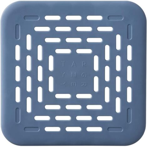 Filtre à Évier Protection de Drain de Silicone Filtre avec Ventouse,Anti-Obstruction Empêcher des Débris Couvercles de Drain de Douche pour Évier de Cuisine,Salle de Bain lavabo-bleu (1/5)
