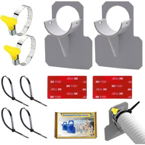 2PCS Support Pommeau de Douche, Support Douchette Mural Détachable Avec à Angle Réglable 45°, Support Pommeau de Douche Sans Percage, Attache Pommeau de Douche pour Salle de Bain Hôtel (1/5)