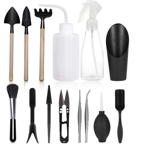 D'outils de jardinage mini Ensemble(14 Pcs),pour le Jardinage Ensemble d'Outil pour les Plantes Outils de plantation de jardin miniature Ensemble d'Outil a Main,bouilloire et pelle pulvérisateur, etc (1/5)