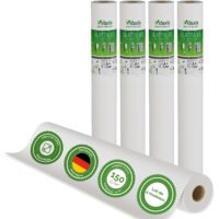 Veluxis® Premium Glattvlies als Untertapete & für Malerarbeiten – überstreichbar, rissüberbrückend, formstabil – Vlies Tapete, Wandvlies in Premium-Qualität (4er-Set Weiß, 25,00 m x 0,75 m - 150g/m²)