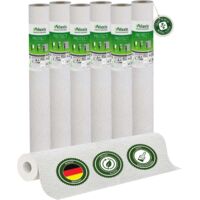 Veluxis® Vliestapete Protect - 10,05 m x 0,53 m (Putzoptik mit feiner Körnung, 6er-Set) extrem kratz- & stoßfest, rissüberbrückend, leicht zu reinigen Made in Germany