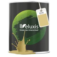 Veluxis® Edle Wandfarbe Grün für den Innenraum - 1 Liter & Deckkraft-Klasse 1, Streifenfrei, tropfarm & Öko Farbe, VOC-frei - (Light Harvest)