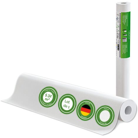 Veluxis® Papier peint intissé 10,05 m x 0,53 m - (Enduit fin, monobloc) - Peignable, respirant et de haute qualité - Revêtement mural fabriqué en Allemagne