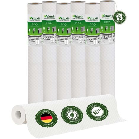 Veluxis® Papier peint intissé PRO 10,05 m x 0,53 m (motif en relief, lot de 6) – excellent rapport qualité-prix, idéal pour les grandes surfaces et les plafonds – Fabriqué en Allemagne