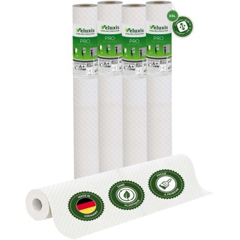 Veluxis® Papier peint intissé PRO 25,00 m x 1,06 m (motif en relief, lot de 4) – excellent rapport qualité-prix, idéal pour les grandes surfaces et les plafonds – Fabriqué en Allemagne