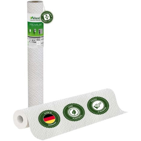 Veluxis® Papier peint intissé haut de gamme 10,05 m x 0,53 m (motif croisé irrégulier, lés unique) – intissé de rénovation de haute qualité pour murs lisses – Fabriqué en Allemagne