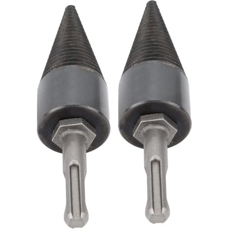 32mm Fendeur de Bois de chauffage torsadé, Fendeur de Bûches électrique outil de fendage de bois de chauffage foret pour bois de chauffage pour platane pour chêne pour hickory (1/4)