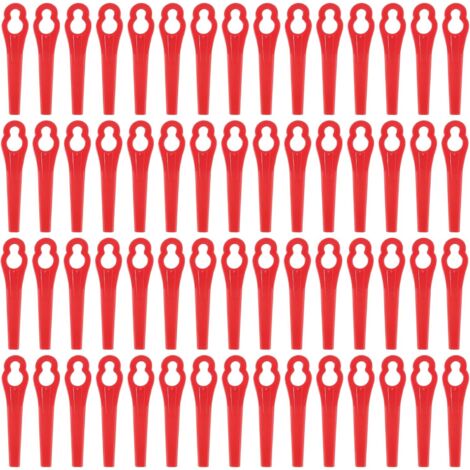 Lames Plastique 60 Pcs Lames Coupe Plastique Lames Plastique Rechange pour Jardin Pelouse Tondeuse Accessoires, Lames en Plastique de Rechange (1/5)
