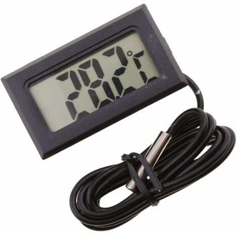 Hygromètre thermomètre numérique, Mini-sonde thermomètres embarqués Thermomètres de température Mètre de jauge de température, thermomètre à écran LCD numérique Mini Humidité Sonde (1/5)