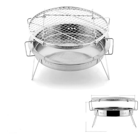 Foyers et braséros Fire Pit FirePit Poêle Pliante Camping Camping Portable Camping un barbecue Barbecue en acier inoxydable barbecue en acier inoxydable extérieure pique-nique pique-nique outil,Style (1/4)