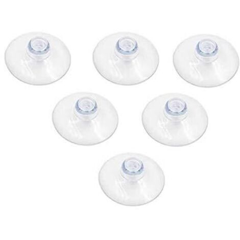 10Pcs 45mm Ventouses Transparentes Tête, Champignon Ventouses en PVC plaine sans crochets, pour Voiture, Camping, vitre, Pare-Soleil (1/5)