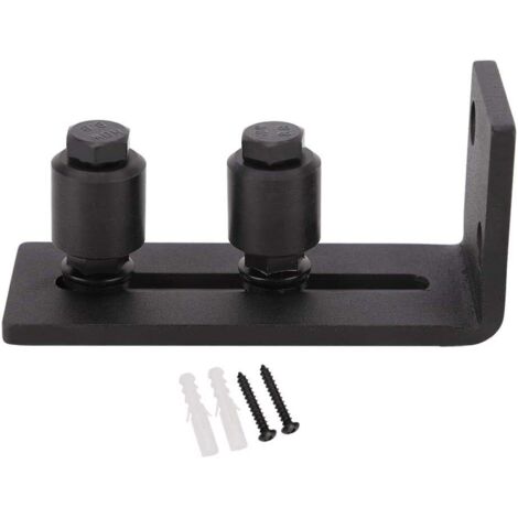 En acier au carbone réglable coulissante Guide sol for accessoires Quincaillerie de porte Grange (rouleau double) (1/5)