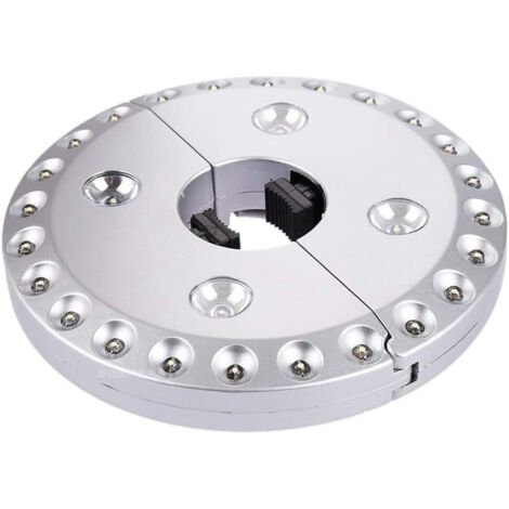 Lot de 28 lampes LED, sans fil, super lumineuses, pour les parasols de patio, les tentes de camping ou les activités de plein air, en argent (1/5)
