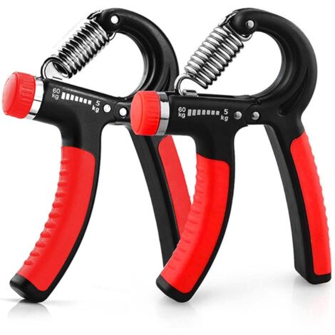 2 Pcs Hand Grip, 5-60kg Ajustable Poignee Musculation Avant Bras Main Poignet,Le renforcement des poignées de la Main exerce la Force du Doigt et la Force du Poignet (1/5)