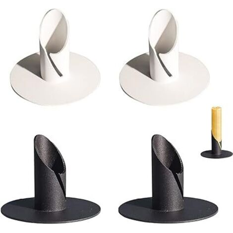 Lot de 4 Pièces Chandelier Bougeoir en Métal Rétro Candélabre Bougeoirs Détenteur pour Hôtel Restaurant et Salle Décoration (1/5)
