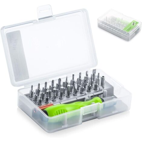 32 en 1 Kit Tournevis de Précision Magnétique, Professionnel Outils de Reparation Tournevis Pour Portable, Ordinateur, Lunettes,Laptop, Appareil, Laptop,iphone (1/5)