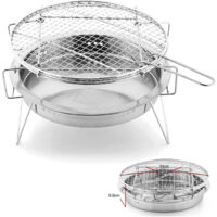 Foyers et braséros Fire Pit FirePit Poêle Pliante Camping Camping Portable Camping un barbecue Barbecue en acier inoxydable barbecue en acier inoxydable extérieure pique-nique pique-nique outil,Style