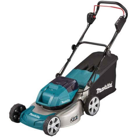 Makita Attrezzature da giardino - Tosaerba a batteria 18V, larghezza di taglio 46 cm, senza batteria e caricabatterie DLM463Z (1/4)