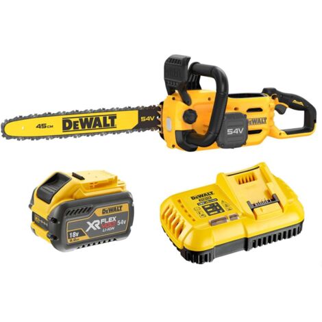 DeWALT Utensili - Motosega AKU 54V 45 cm, 1 x batteria 9,0 Ah FLEXVOLT DCMCS574X1