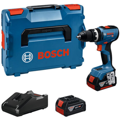 Trapano a percussione a batteria Bosch GSB 18V-65 2x 5,0 Ah e caricabatterie in L-BOXX