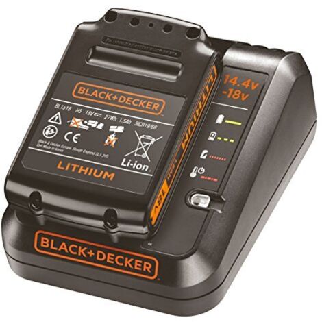 Avviatore e Caricatore Black & Decker BDC1A15 da 18 V con Batteria agli ioni di litio da 1,5 Ah, Compatibile con Sistemi da 14,4 V (1/3)