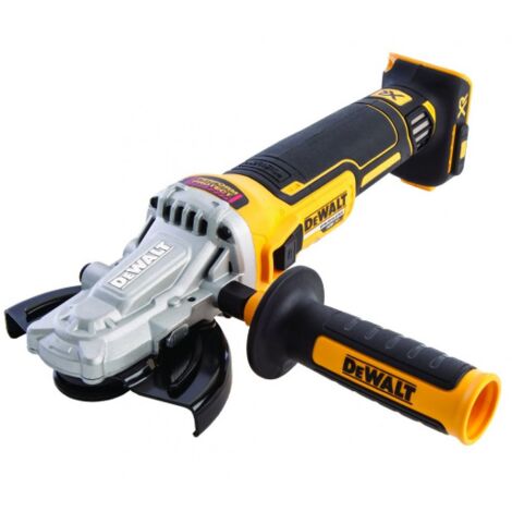 Dewalt – Smerigliatrice angolare 18V a testa piatta – Motore brushless – Freno elettronico – Per spazi ristretti – Senza batteria né caricabatterie (1/10)