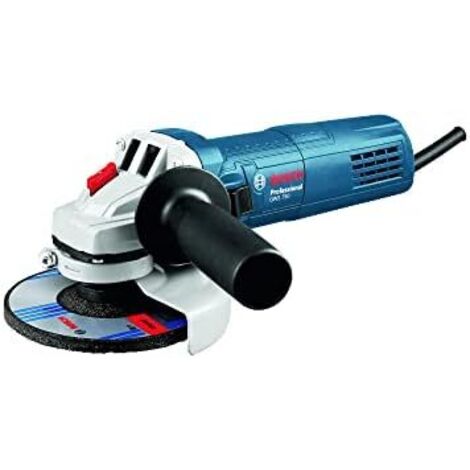 Bosch Professional Smerigliatrice Angolare Gws 750(Ø Disco 115 Mm, Motore da 750 Watt, Incl. Impugn. Suppl., Flangia di Montaggio, Dado di Serraggio, Cuffia di Protezione, Chiave a Due Perni) (1/4)