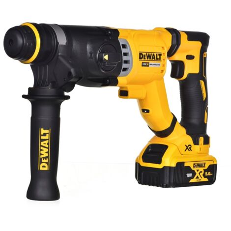 Trapano a percussione DEWALT SDS-Plus XR 18V 5aH Li-ion - 3 Joule - Ø28 mm - in scatola con batteria e caricabatterie - DCH263P1-QW (1/5)