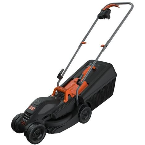 Tosaerba elettrico 1000 W lama 32 cm con cesto 35 L e design compatto – Black & Decker