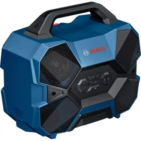 Altoparlante da cantiere a batteria Bosch GPB 18V-6 C con batteria ohane Bluetooth e caricabatterie