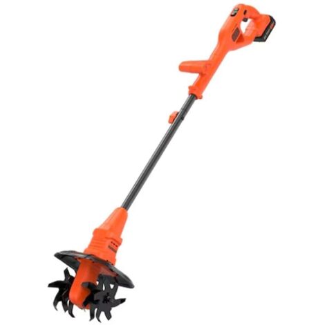 BLACK+DECKER BETL1820L-QW Fresa a batteria al litio de 18V, 2 Ah, Aratro, Coltivatore, 2 velocità 270/300rpm, 4 lame de Acciaio, 6 punte su ogni lama, 16 cm de Diametro