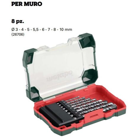 METABO SP Set di punte per calcestruzzo 8 pezzi - 626706000 (1/10)
