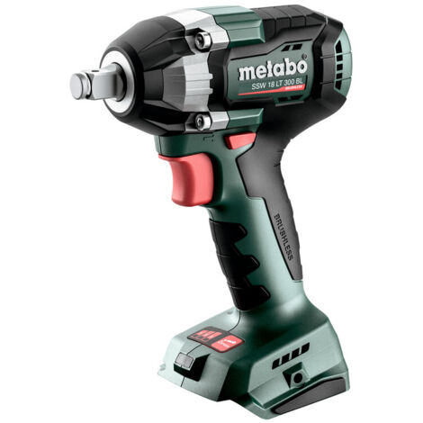 Avvitatore a impulsi Metabo SSW 18 LT 300 BL senza batteria e caricabatterie in Metabox 145