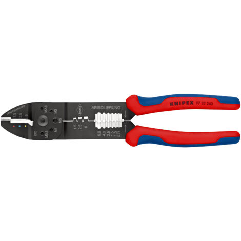 KNIPEX 97 22 240 Pinza per capicorda con manici multicomponente verniciata nera 240 mm