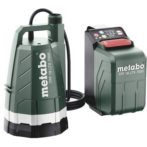 Metabo TPF 18 LTX 7000 Akku 601748850 Pompa a immersione 7000 l/h 9 m