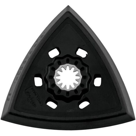 Piastra di levigatura triangolare Starlock con misura angolare di 93 mm a strappo