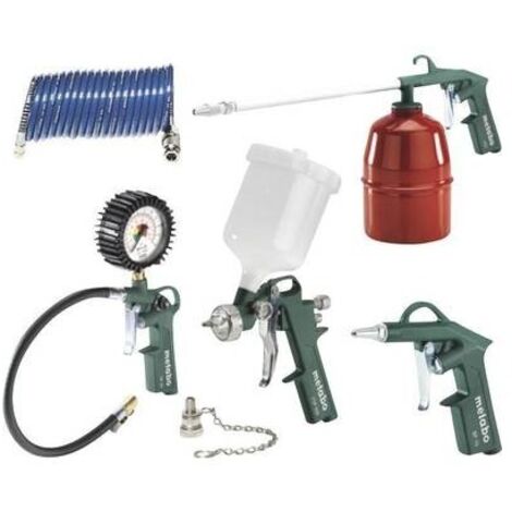 [601586000-Metabo] Set d'outils pneumatiques Metabo LPZ 7 Set pour compresseur à air