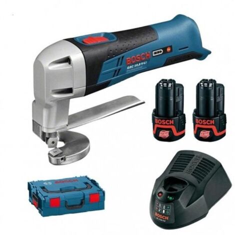 Bosch GSC 12V-13 a batteria con 2 batterie Li-Ion da 2,0 Ah + caricabatterie + L-BOXX
